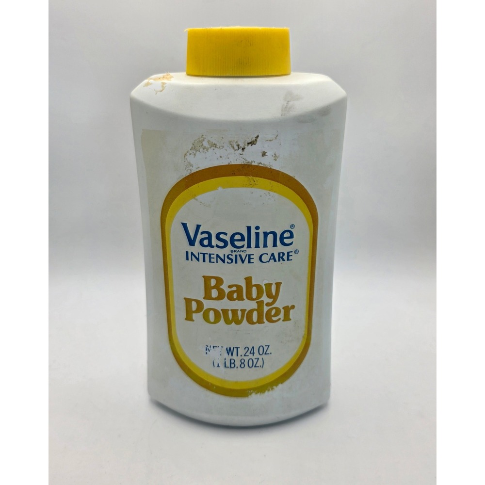 Vintage Vaseline Intensive Care Baby Powder 24 oz Talc At Least 90% Full